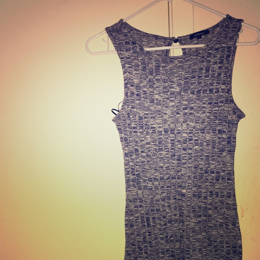 Ambiance Gray Knit Mini Dress